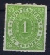 Würtemberg 1869 Mi Nr 36 B Dunkelgelblichgrün  MH/* Falz/ Charniere - Mint