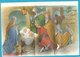 LETTERINA  Di NATALE  CON PRESEPE Apribile - SCRITTA -Anni 60 (231009) - Motivos De Navidad