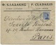 Greece 1919 Symi - Italian Occupation Of Dodecanese - Egeo - Business Cover Mailed To Société Générale Bank In Paris - Dodécanèse