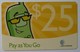 CAYMAN ISLANDS - Pay As You Go - Green Telephone - $25 - VF Used - Iles Cayman