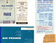 AIR FRANCE -AOUT 1961-BILLET DE PASSAGE ET BULLETIN DE BAGAGES 19.928.752 -2CARTES D'ACCES A BORD -ORAN ORLY + AUTORISAT - Monde