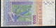 W.A.S. LETTER S GUINEA BISSAU P916Sn ? 10.000 FRANCS  2014 FINE Folds NO P.h. ! - Westafrikanischer Staaten