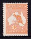 Australia 1913 Kangaroo 4d Orange 1st Watermark MH - Listed Variety - Mint Stamps