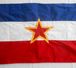 YUGOSLAVIA ORIGINAL VINTAGE COMMUNIST FLAG ... Drapeau Flagge Bandiera Yougoslavie Jugoslawien Jugoslavia - Drapeaux