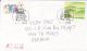 61777- AMOUNT 0.1, COW, LETTERS, OVERPRINT STICKER STAMPS ON COVER, 2001, HONG KONG - Cartas & Documentos