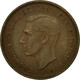 Monnaie, Grande-Bretagne, George VI, 1/2 Penny, 1948, TB+, Bronze, KM:844 - C. 1/2 Penny