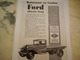 ANCIENNE PUBLICITE CAMION FORD CHASSIS LONG  1930 - LKW