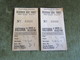 Two Tickets Southern Railway First Class Victoria To Dover Or Folkestone 1947 - Europa