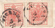 LV121 - 5 Luglio 1858 - Lettera Con Testo Da Vicenza A Udine  Con 2 Valori Di 15 Cent. Rosso 3° Tipo .Leggi... - Lombardo-Veneto