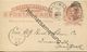 USA - Postkarte Mit Zudruck - Hecht & Putzel - Wholesale Dealers In Boots And Shoest - Ganzsache Gel. 1885 - ...-1900