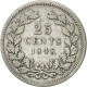 Monnaie, Pays-Bas, William II, 25 Cents, 1848, Utrecht, TB+, Argent, KM:76 - 1840-1849: Willem II.