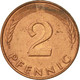 Monnaie, République Fédérale Allemande, 2 Pfennig, 1985, Stuttgart, TTB+ - 2 Pfennig