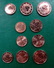 Estonia-2011-2012-2015-2017-1-2-5-Euro-CENT-Coin-set-UNC-lot-10-coins - Estland