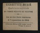 Indochine: Cigarettes, Tobacco, Vintage Advertising Label - Objetos Publicitarios