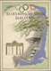 Br Thematik: Olympische Spiele / Olympic Games: 1936. Olympia-Schmuckblatt-Telegramm "Berlin 1936" Aus Den Niederlanden  - Other & Unclassified