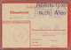 Br Thematik: Rotes Kreuz / Red Cross: 1945 Deutsches Reich Viol. L2 "Rotkreuzpost Nach Wien" Auf Eilnachrichtenkarte Ab  - Croix-Rouge