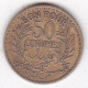 Protectorat Français Bon Pour 50 Centimes 1921 – AH 1340 En Bronze-aluminium, Lec# 182 - Túnez