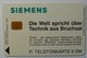 GERMANY - Siemens - 6DM - ODS K 1988 12.93 - 3000ex - Mint - T-Series: Testkarten