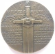 Médaille. Devant Le Roi Le 20 Juillet 1930 A Défilé L'Union Des Fraternelles De L'Armée De Campagne.  P. De Soete. 68 Mm - België