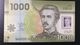 L) 2015 CHILE, BANKNOTES, IGNACIO CARRERA PINTO 1848 -1882, MILITARY, NATIONAL PARK TORRES DEL PAINE, 1000 PESOS, XF - Chile