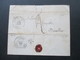 Belgien 1854 Ortsbrief Brüssel. Bruxelles. Altprüfzeichen / Signiert Klickow - 1849-1865 Médaillons (Autres)