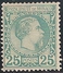 MONACO 1855 : 25 Cent Verde N.6  MH V.F. - Ungebraucht