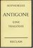 Reclam Heft  -  Antigone Tragödie  -  Von Sophokles  -  1962 - Théâtre & Scripts