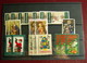 USA - 230 Stamps Christmas & Greetings Used On 8 Classification Cards - Sammlungen