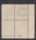 Sc#705 #706 &amp; #709 Washington Bicentennial 1-, 1 1/2-, And 4-cent Issues Unused NO GUM Plate # Blocks Of 4 Of Each - Plaatnummers