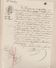 DOSSIER NOTARIAL DE QUITTANCE AVEC 3 CACHETS FISCAUX 1,50 F + 2/10ème POUR PAGE DOUBLE DU 23/06/1875 ET 50 Cents + 2/10° - Seals Of Generality