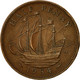 Monnaie, Grande-Bretagne, Elizabeth II, 1/2 Penny, 1954, TB+, Bronze, KM:896 - C. 1/2 Penny