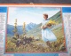 1958 ALMANACH CALENDRIER DES P.T.T, PTT, POSTE, OLLER, GENTIANES EN SAVOIE - Grand Format : 1941-60