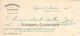 Facture Ancienne/ Soieries & Nouveautés/ Schmidt & Lorenzen /Quai St Clair / LYON/ Snalbec /Casteljaloux /1907   FACT245 - Textilos & Vestidos