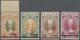 * Malaiische Staaten - Kelantan: 1942 Japanese Occupation: Complete Set Of Four Values Optd. Type 9 An - Kelantan