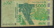 W.A.S. BENIN P217Bb 5000 Francs (20)04 F-VF No Tear,no P.h. - Benin