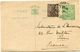 INDE ANGLAISE ENTIER POSTAL AVEC COMPLEMENT D'AFFRANCHISSEMENT DEPART (CALCUTTA) 12 OCT 26 POUR LA FRANCE - 1911-35 King George V