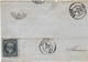 FRANCE  10 (o) Fragment Lettre [cla] Cover Louis-Napoléon Présidence Cachet Agen Toulouse Grasse Octobre 1853 - 1852 Luis-Napoléon