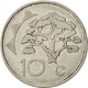 Namibia, 10 Cents, 1993, Vantaa, TB+, Nickel Plated Steel, KM:2 - Namibia