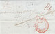 Great Britain France 1839 Entire Letter London St. James To Lyon Oval PD ANVERS LIEGE PAR CALAIS In Red (q145) - ...-1840 Préphilatélie