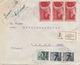 ITALIEN R-Brief 1947 - Esspresso Mehrfachfrankatur Und Viele Stempel Auf R-Brief Gel.1947 V.S.Angelo > Tures Bolzano ... - 1946-47 Zeitraum Corpo Polacco