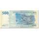 Billet, Congo Democratic Republic, 500 Francs, 2002, 2002-01-04, KM:96a, NEUF - République Du Congo (Congo-Brazzaville)