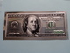 Silver Plated ONE HUNDRED DOLLARS ( Series 2001 ) CB 69754129 E - B2 ( Please Identify ) ! - A Identifier