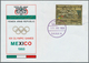 Delcampe - 10566 Thematik: Olympische Spiele / Olympic Games: 1968, Yemen Arab Republic. Gold Medalists Olympic Summe - Sonstige & Ohne Zuordnung