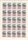 USSR - AIRPLANE / MAP 1977 MNH Sheet - Feuilles Complètes