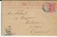 GB - 1908 - TIMBRE POSTE AYANT SERVI COMME FISCAL Sur CARTE ENTIER De DUDLEY => MULHOUSE (ALSACE) - Storia Postale