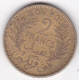 Protectorat Français Bon Pour 2 Francs 1945 / 1364, En Bronze Aluminium, Lec# 298 - Tunisie