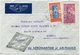 DAHOMEY LETTRE PAR AVION AVEC CACHET "COTE OCCIDENTALE AFIQUE-FRANCE 1er VOYAGE MARS 1937." DEPART PORTO NOVO 4 MARS 37 - Storia Postale