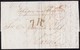 1838. LONDRES A CÁCERES. FECHADOR ANGLETTERRE CIRCULAR ROJO. PORTEO 1 CHELÍN Y 7Rs REALES NEGRO. AL DORSO FECHADOR. - ...-1840 Prephilately