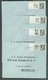 Lot De 8 Lettres Avec Timbres PUB 99/106 (série Complète Avec Bord Papier Blanc) Vers Bruxelles- 12864 - Autres & Non Classés