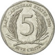 Monnaie, Etats Des Caraibes Orientales, Elizabeth II, 5 Cents, 2004, British - Ostkaribischer Staaten